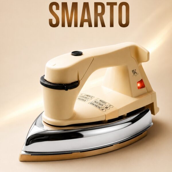SMARTO 1000W Auto Dry Iron with Five Fabric Settings