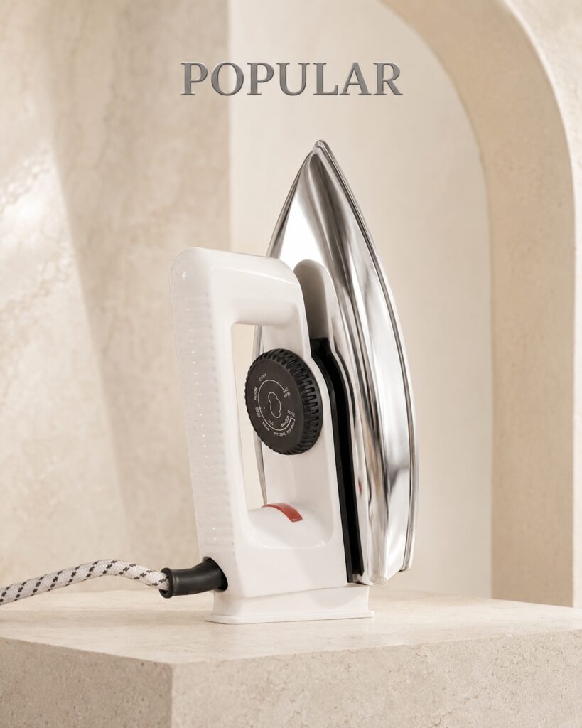 POPULAR Auto Dry Iron with Adjustable Fabric Settings