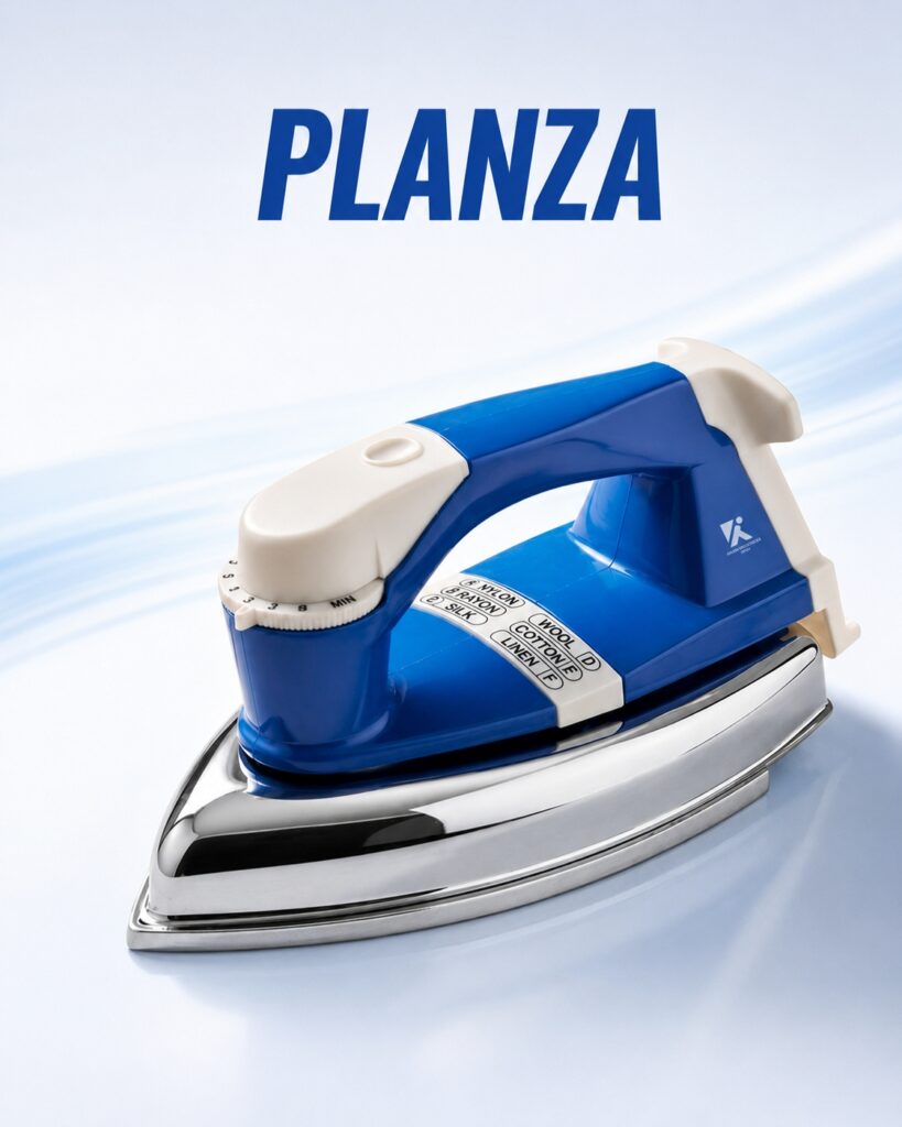 PLANZA 750W Auto Dry Iron with Cast-Iron Weight
