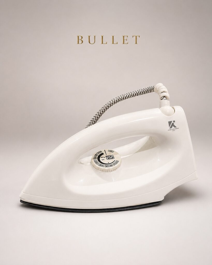 BULLET 1000W Auto Dry Iron with Golden/Grey/Black Coating Options