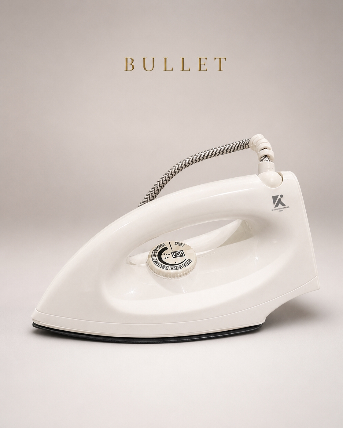 BULLET 1000W Auto Dry Iron with Golden/Grey/Black Coating Options