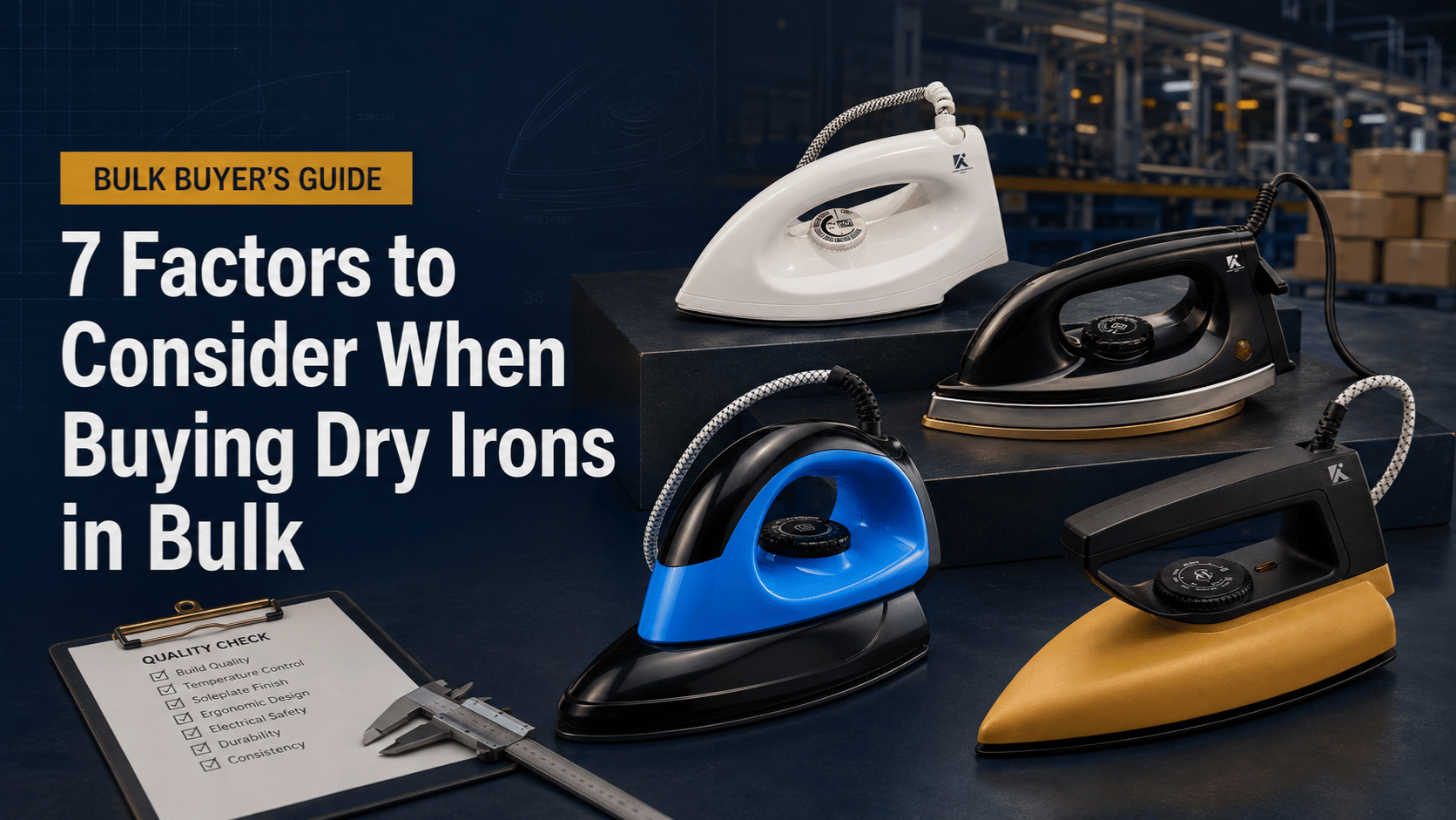 7 Factors to Consider When Buying Dry Irons in Bulk